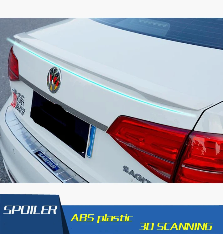 

For VW Jetta Spoiler High Quality ABS Material Car Rear Wing Primer Color Rear Spoiler For Volkswagen Jetta Spoiler 2014-2015