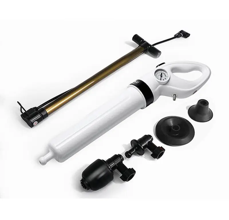 

Household pneumatic sewer dredging device Toilet pipe dredger Pipe cleaning tool