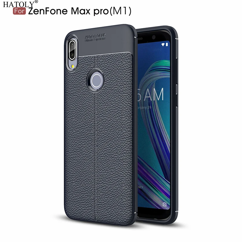 Hatoly чехол для Asus Zenfone Max Pro M1 ZB602KL узор из искусственной кожи мягкого