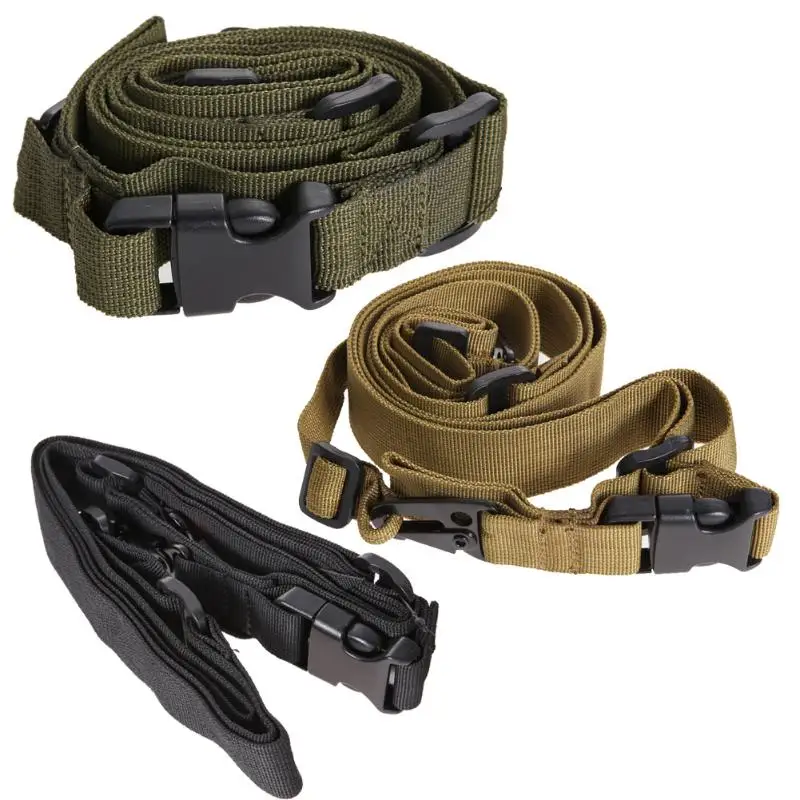 3 Point Tactical Gun Hunting Belt Tactical Military Elastic Gear Gun Sling Strap Outdoor Rock Climbing Multifunctional Belt