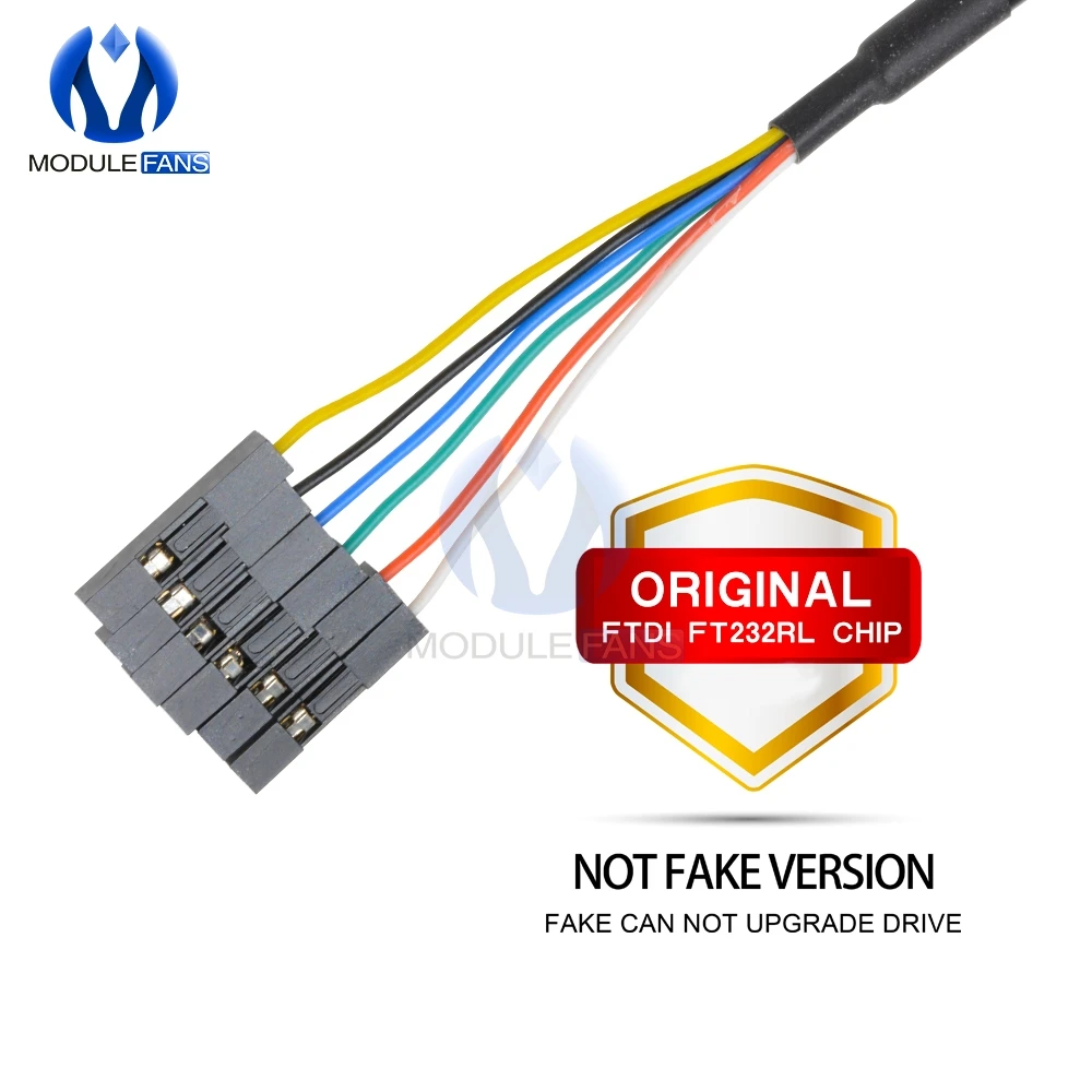6P 6PIN FTDI FT232RL FT232 USB для ttl RS232 последовательный провод адаптер модуль скачать кабель для Arduino Raspberry Pi 1 м 100 см