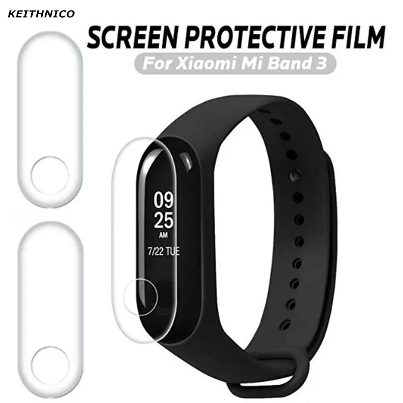 3 шт. Защитная пленка для экрана Xiaomi Mi Band смарт браслет Xiomi защитная не закаленное