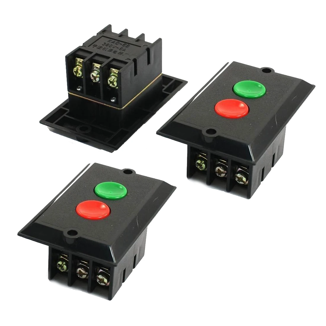 3pcs 380V 5A 2 Positions Start up Motor Locking Switch