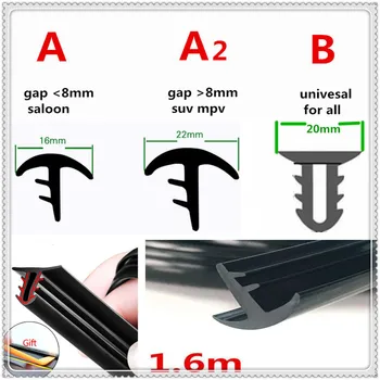 

Car Rubber 1.6m Soundproof Dustproof Sealing Strip Dashboard Windshield for Audi I Ah Ah A8 A3 A4 A6 A5 Q7 R A3 3-Door