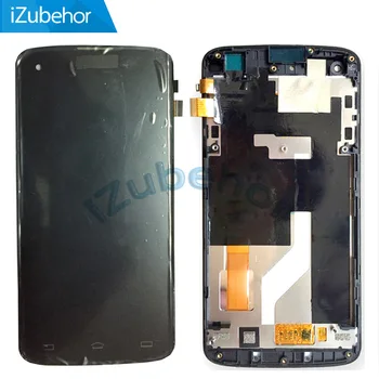 

100% warranty Black LCD Screen Display With Touch Screen Digitizer Glass +Frame assembly For Philips I908 by free shipping