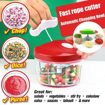 

Economical Multifunctional Chopper Manual Drawstring Foods Chopping Tools for Home Kitchen ds99