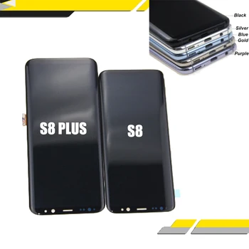 

AMOLED Display for SAMSUNG S8 LCD +Touch Screen Digitizer Replacement for SAMSUNG GALAXY S8 Plus LCD Display Screen Black