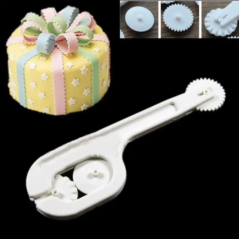 

Queen Of Cakes 3 Wheel Fondant Icing Cutter Embosser Cake Decorating Sugarcraft t1227