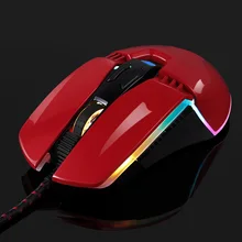 Высокое качество Проводная игровая клавиатура Мышь 4000 Точек на дюйм 4-Скорость Точек на дюйм регулировки RGB Подсветка для портативных ПК