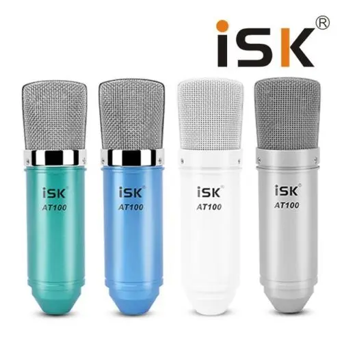 Оригинальный конденсаторный запись ISK AT100 кардиоидный микрофон для студийной