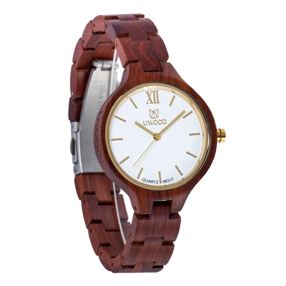 2018 Luxury Brand Fashion Wood Quartz Womens Watches Sandal Wooden Wristwatch Women Dress Watches High-Quality Clock Reloj Mujer