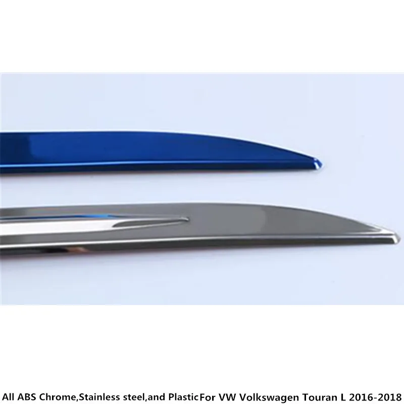 Для VW Volkswagen Touran L 2016 2017 2018 2019 Stick задняя дверь из нержавеющей стали Рамка пластина