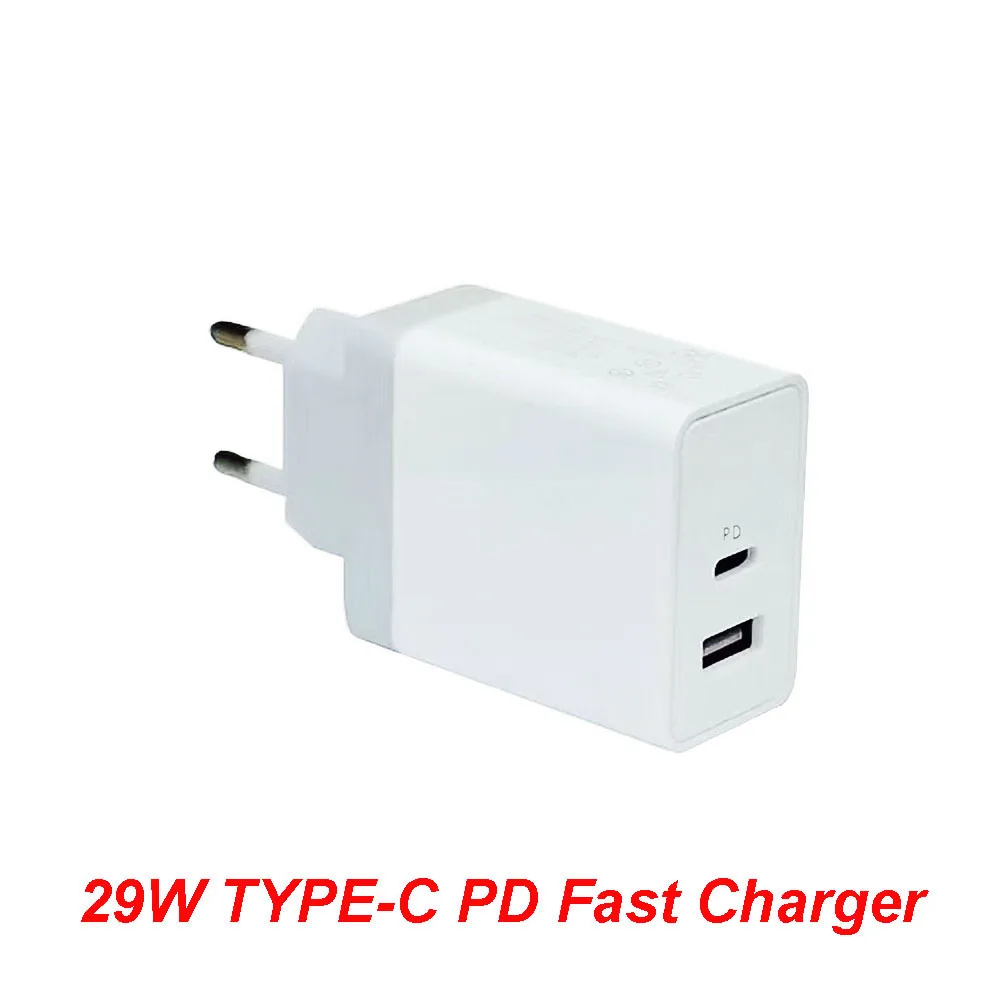 

29W USB Type-C PD Wall Fast Charger For iPhone Xs MAX XR X 8 Plus Macbook Pro USB-C PD Charger For SAMSUNG Note 9 S8 S9 Plus