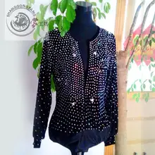 Стиль Мужские костюмы для латинских танцев seior spandex stones Мужская рубашка для латинских танцев для мужчин латинские танцевальные рубашки A11