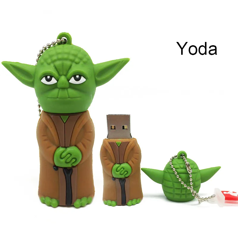 Флеш-накопитель USB 64G Star Wars, флеш-накопитель 32 GB, флешка 16GB R2D2 Darth Vinda 8GB 4GB Maul Bounty Hunter, USB2.0 карта памяти, носитель