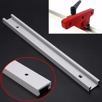 

1pc Pratical 300mm T-track T-slot with Screw For Woodworking Router Table Saw Tools