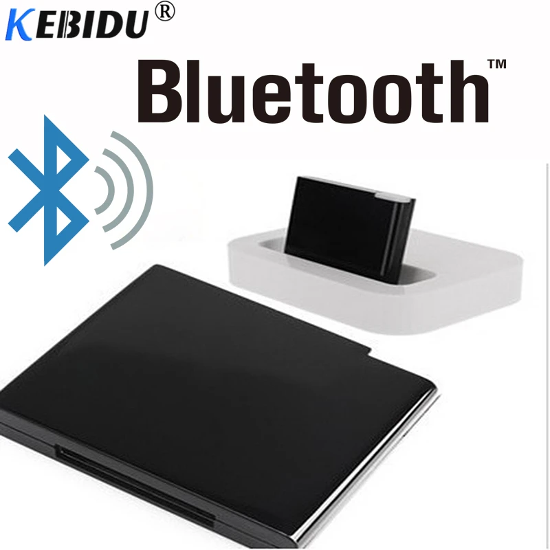 

kebidu wireless Bluetooth v2.0 A2DP Receiver Adapter for iPod For iPhone 30 Pin Dock Docking Station Speaker Music with LED
