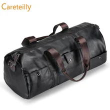 Careteilly кожаные спортивные сумки для мужчин, дорожные спортивные сумки с регулируемыми ремнями, 2 цвета на выбор