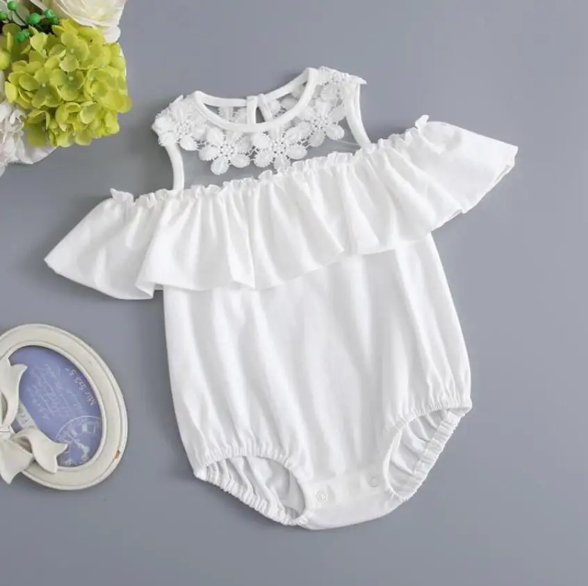 

Baby summer bodysuit infant girls princess dress baby christening baptism gown party wedding birthday bodysuit baby shower gift