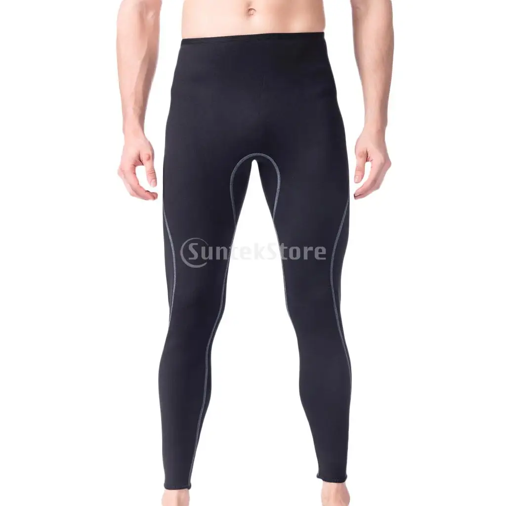 Koop Mannen 3mm Super Stretch Neopreen Wetsuit Broek Surf Scuba Dive Snorkelen Leggings Warme Broek Water Sport Zwemmen Panty