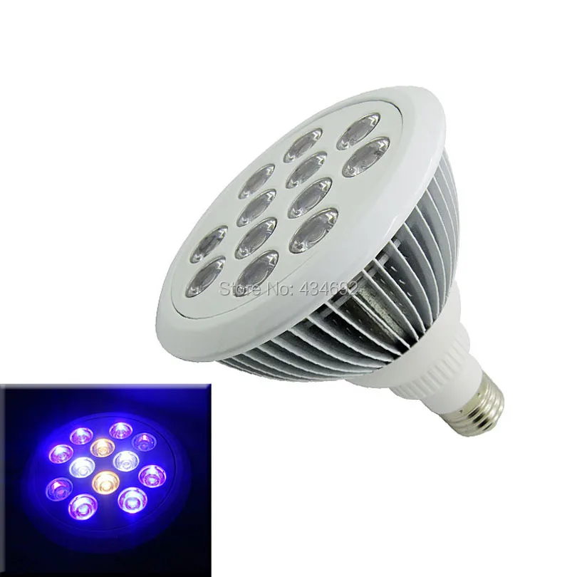 

12W E27 Par 38 Par38 Led Spotlight Bulb Light Royal Blue+Cool White + Warm white + UV 110-220V For Aquarium Fish Tank Led Lamp
