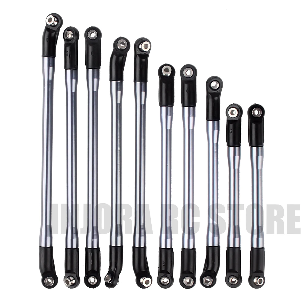

10pcs/lot Metal Alloy&Plastic Link Rod for 1/10 Scale RC Crawler Car Axial SCX10 II 90046