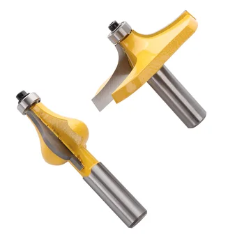 

2PC 1/2 Shank Handrail Router Bit Set - Standard/Flute Line knife Woodworking cutter Tenon Cutter for Woodworking Tools