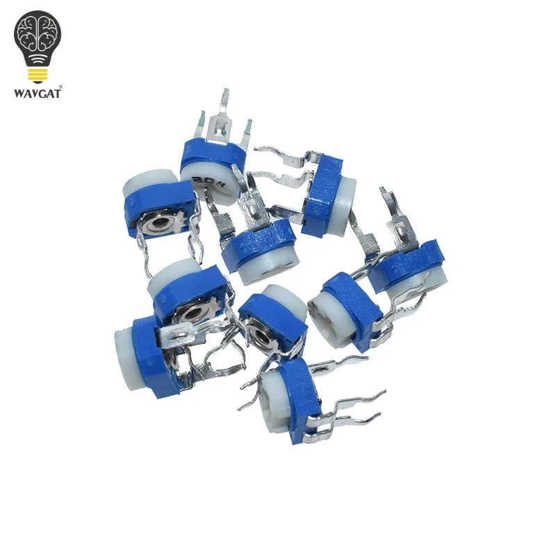 20pcs RM065 RM-065 100 200 500 1K 2K 5K 10K 20K 50K 100K 200K 500K 1M ohm Trimpot Trimmer Potentiometer variable resistor multiturn potentiometer linear potentiometer rotary potentiometer potentiometer kit trimmer potentiometer adjustable resistor electronic components