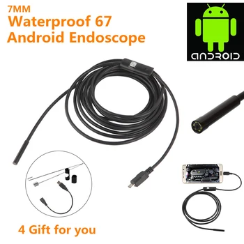 

720P HD Camera Mini 7mm Endoscopio USB Inspection Borescope Mini Camera Tube Snake Waterproof HD Endoscope For Android Phone PC
