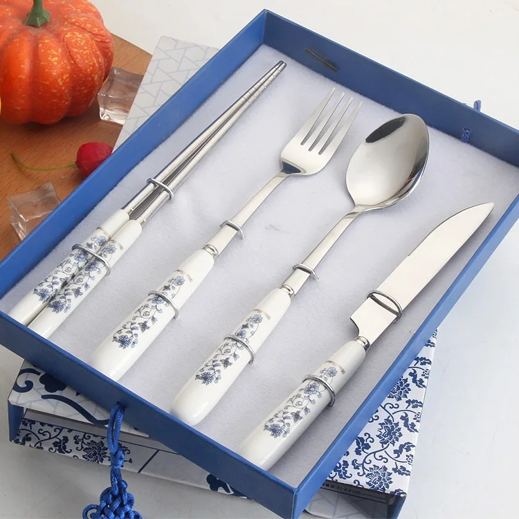 Набор столовых приборов из нержавеющей стали 304 4 шт./компл.|knife fork set|steel cutlery setfork set