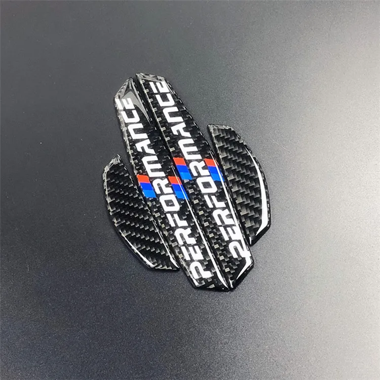 4PCS car door protector carbon fiber door side stickers car Anti-collision Strips Sticker for bmw e90 e46 f30 f10 X1 X3 X5 X6 (6)