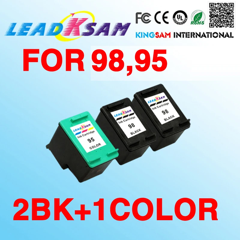 Чернильный картридж 2BK + 1 цвет совместимый с hp 98 95 Photosmart C4183 C4188 D5160 2570 2575 H470 Deskjet 5940