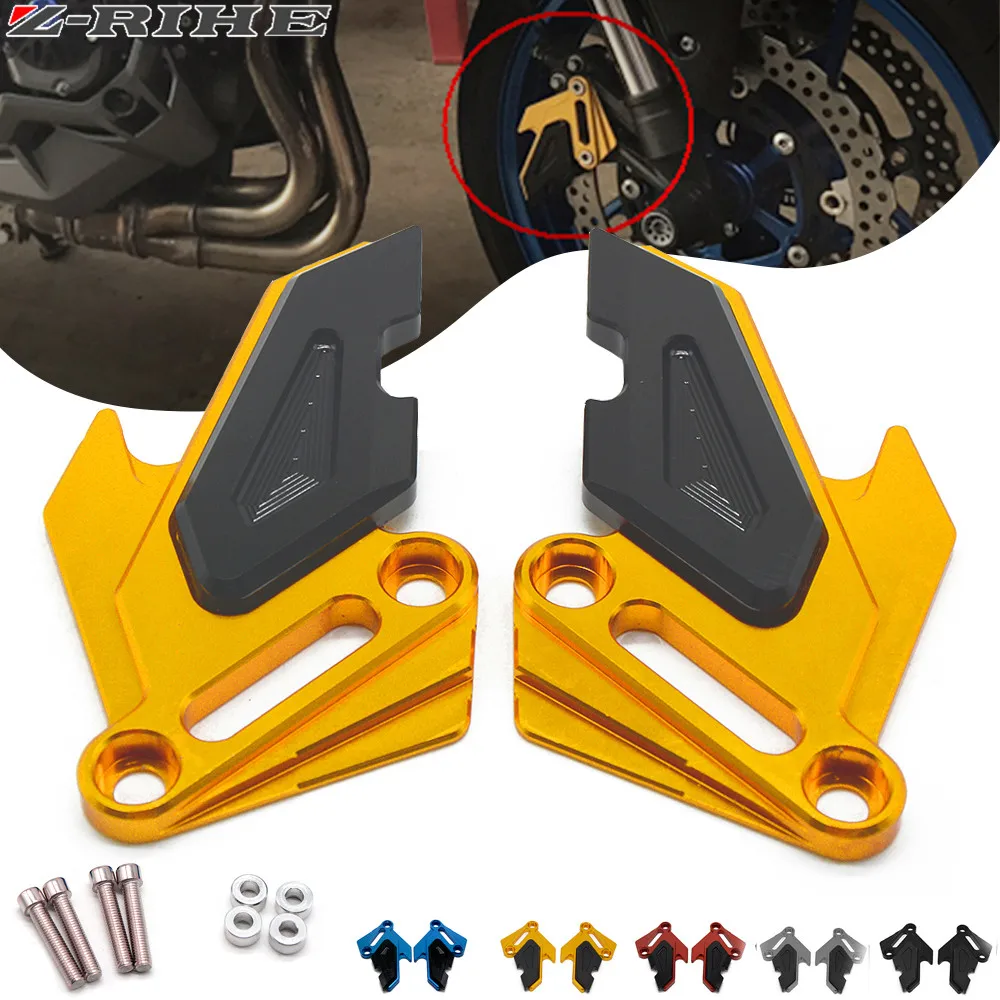 For Kawasaki Z900 2017 Accessories Motor CNC Aluminum Z900 Z800E Front Brake Disc Caliper Brakecaliper Guard Protector Cover