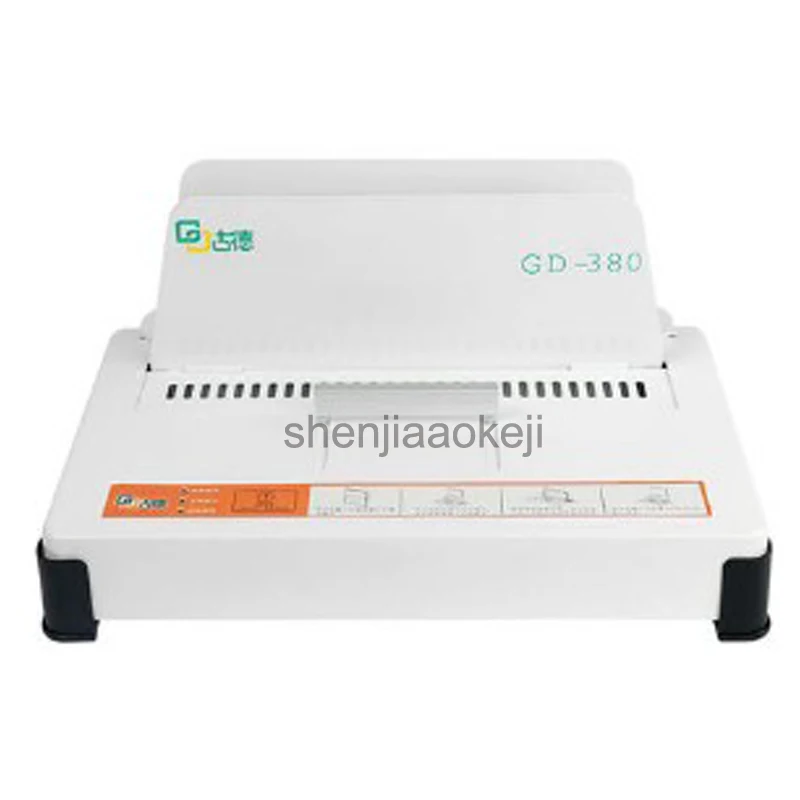 220 V GD380 التلقائي الساخنه نذوب ماكينة تجليد A3 A4 A5 كتاب مغلف الموثق 100 w التدبيس سمك 550 ملاءات (70g)
