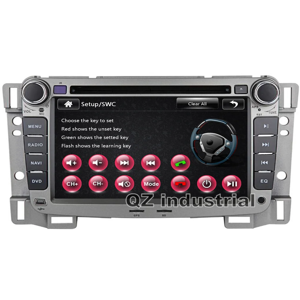 Top QZ industrial 2din 7 Inch Windows Ce car dvd player For Chevrolet Sail 2004-2012 With 3G GPS Navi map Radio RDS mirror link SWC 4