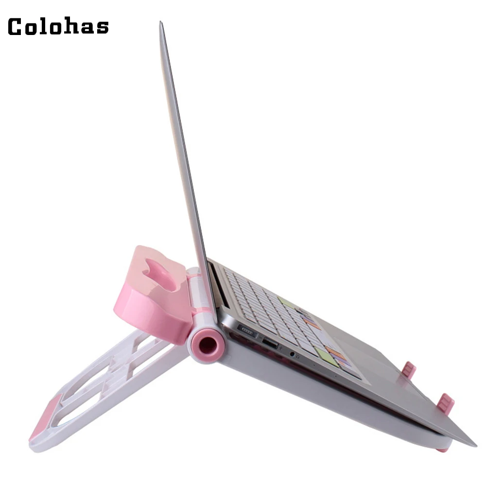 

Foldable Cooling Holder 10 to 17 inch Notebook Portable Plastic Anti Slip Stand Multifunction Bracket for Macbook HP Dell