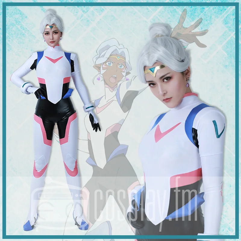 

Princess Allura Cosplay Costume Jumpsuit Women Bodysuit Halloween Outfit