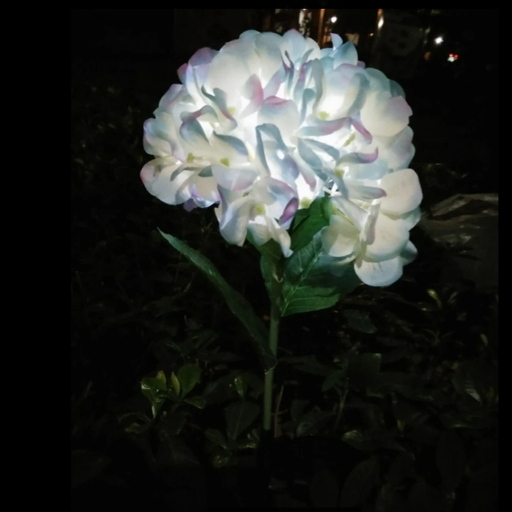 

Flower Led Solar Light Power Hydrangea LED Lamps Waterproof Garden Yard Path Landscape Lamp Outdoor Decorative