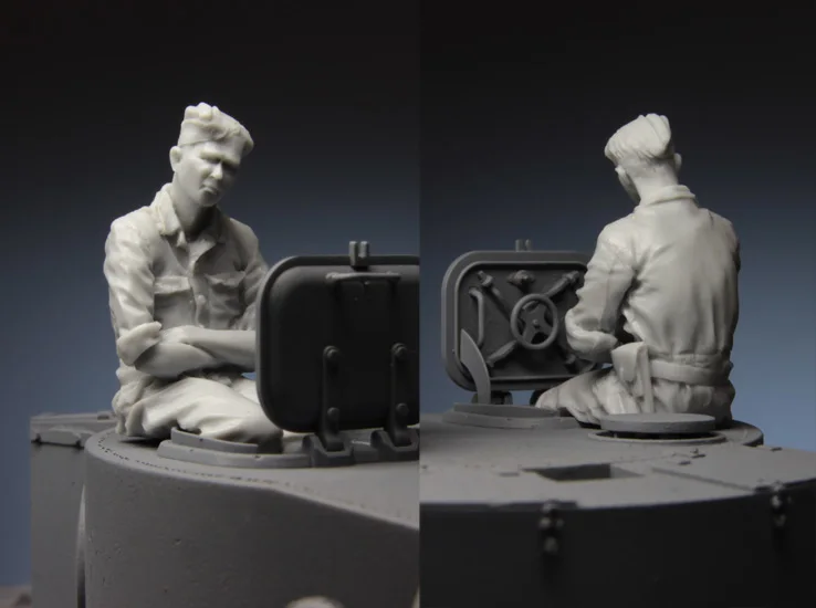 1/35 модельная фигурка из смолы Kit 117 WSS Panzer Crewman One фигурки в сборе Неокрашенный