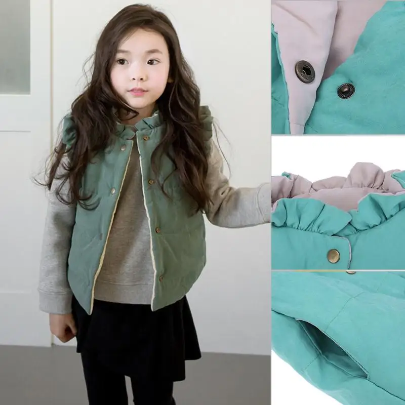 Children's Clothing winter Outerwear Coats for Girl and Boys, Cute Baby Vest Kids Warm Jacket Vest Baby Warm Waistcoat