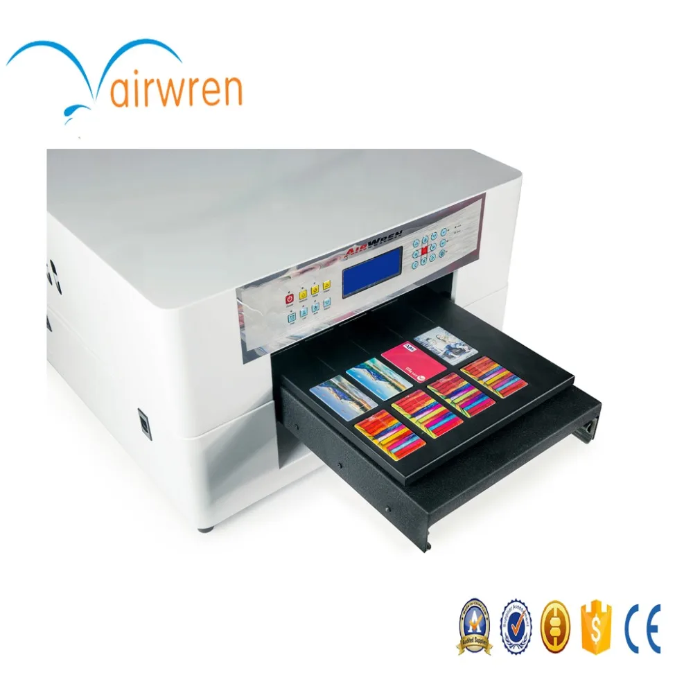 Digital uv flatbed printer a3 size inkjet printing machine with free card tray