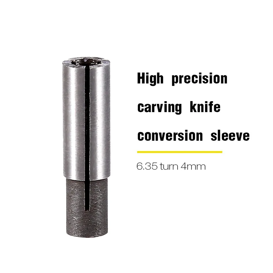 Router Adapter Collet Reducer CNC Bits Wood Carving 6.35mm to 3.175 1//4-1//8