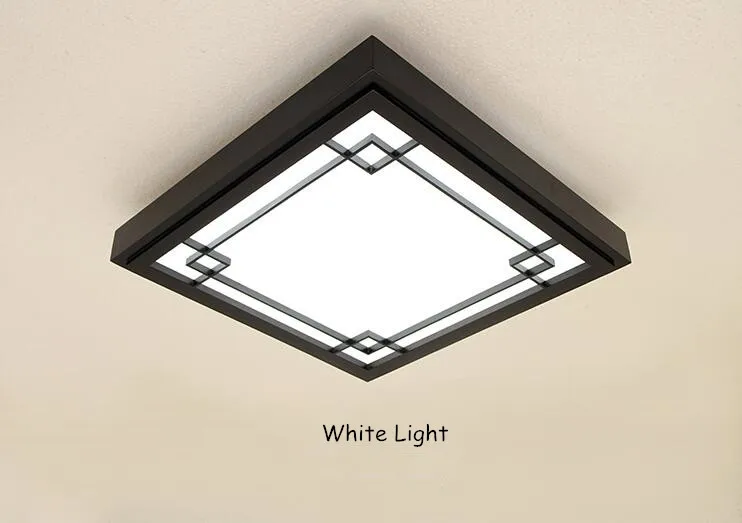 Modern Led Pendant Flush Mount Ceiling Fixtures Light Solid Wood