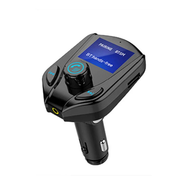 Bluetooth Car Kit Handsfree 1.3inch Large Screen 3.5MM AUX Audio A2DP MP3 Player FM Transmitter Support TF Card / U Disk Play