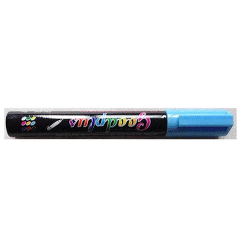 8 цветов, маркер 5 мм, жидкий мел, флуоресцентный неоновый маркер, светодиодный, стеклянная доска, художественные маркеры, офисные принадлежности - Цвет: Синий