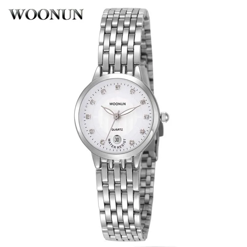 2017 WOONUN Casual Women Watches Luxury Fashion Waterproof Quartz Crystal Watches Women Ladies Thin Watches relogio