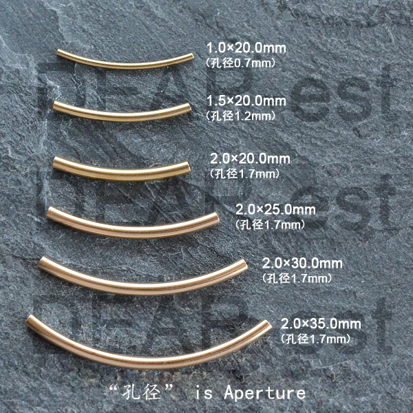 Подвеска в виде изогнутой трубки для ожерелья браслета|curve pipe|curved tube14k gold filled |