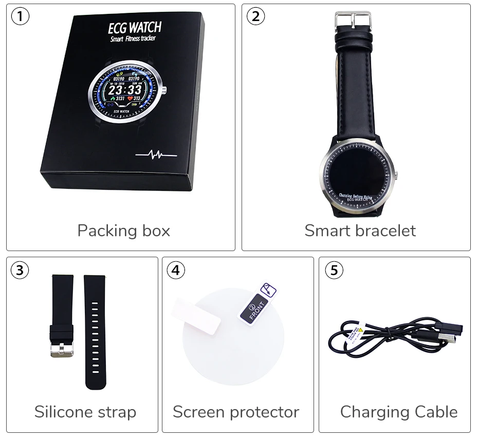 N58 ECG Smartwatch Men Smart Watch support Electrocardiogram Measurement Fitness Tracker (16)