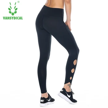 

Women Elastic Long Pants Fitness Yoga Leggings Outdoor Sports Pants Sexy Lady Breathable Running Pants 2018 New Arrival