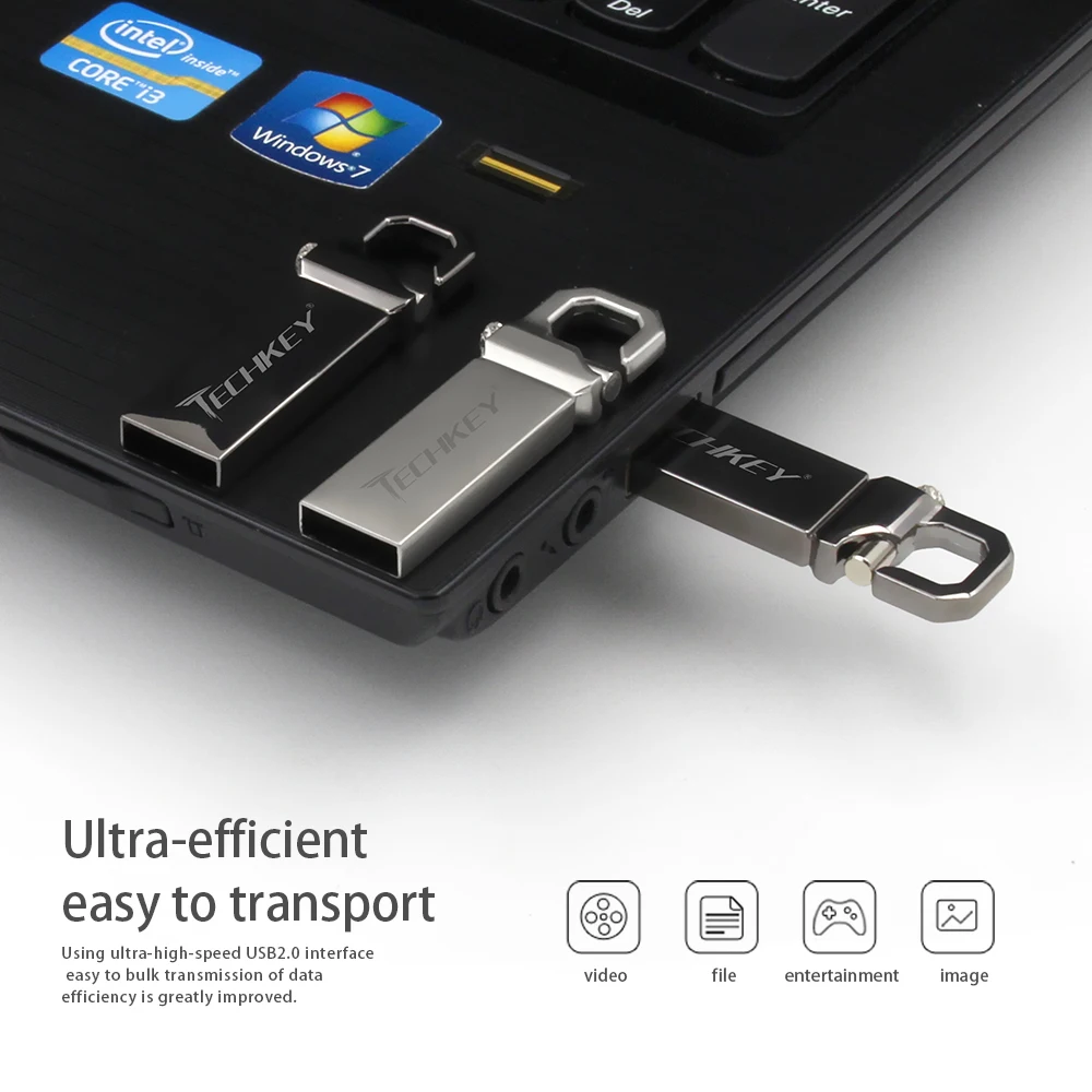 Usb флеш накопитель 64 ГБ 32 16 8 usb карта памяти 4 Гб брелок металлический флешка|usb
